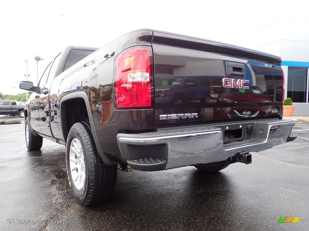 2018 Sierra 1500 SLE Double Cab 4WD - Deep Mahogany Metallic / Jet Black photo #5