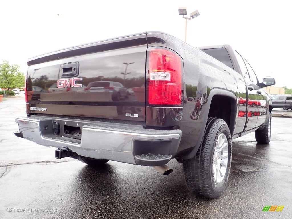 2018 Sierra 1500 SLE Double Cab 4WD - Deep Mahogany Metallic / Jet Black photo #7