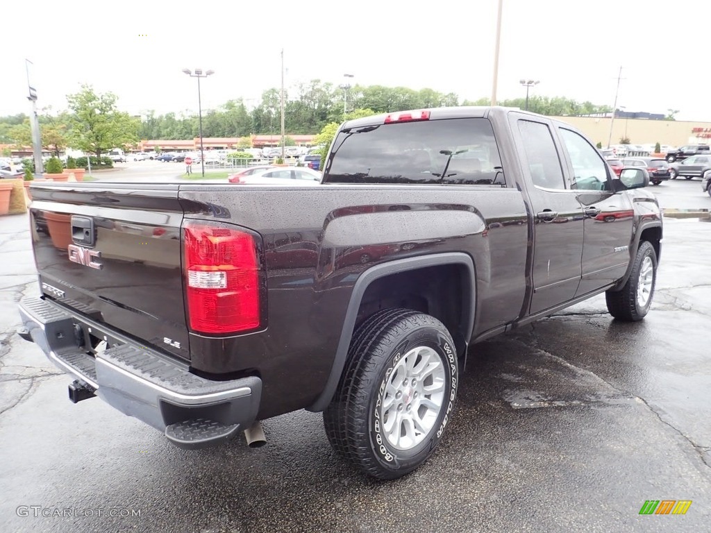 2018 Sierra 1500 SLE Double Cab 4WD - Deep Mahogany Metallic / Jet Black photo #8