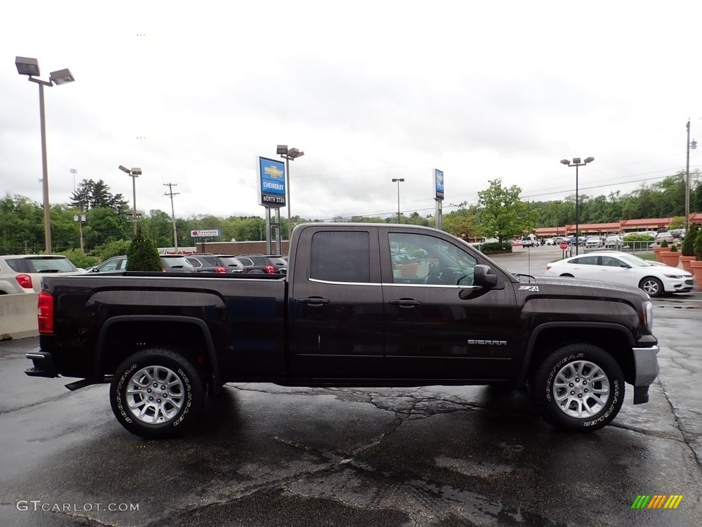 2018 Sierra 1500 SLE Double Cab 4WD - Deep Mahogany Metallic / Jet Black photo #9