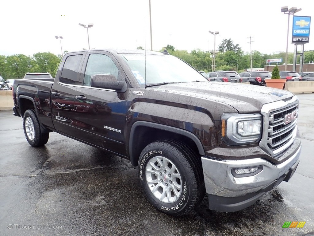 2018 Sierra 1500 SLE Double Cab 4WD - Deep Mahogany Metallic / Jet Black photo #10