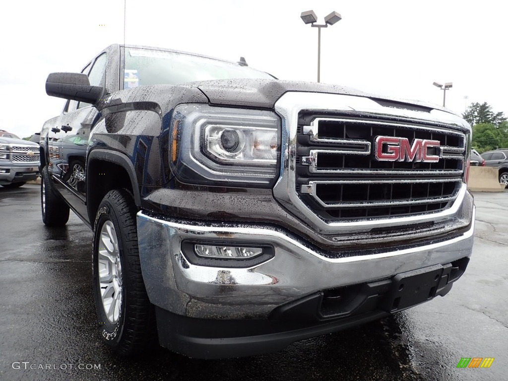 2018 Sierra 1500 SLE Double Cab 4WD - Deep Mahogany Metallic / Jet Black photo #11
