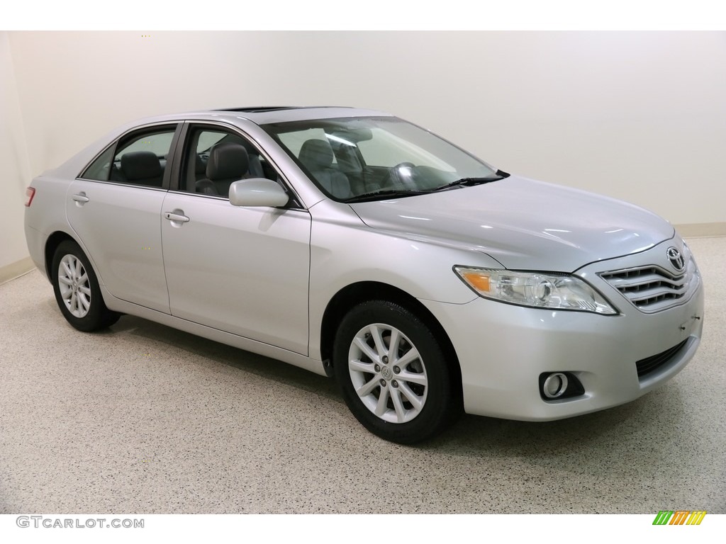 2010 Camry XLE V6 - Classic Silver Metallic / Ash Gray photo #1