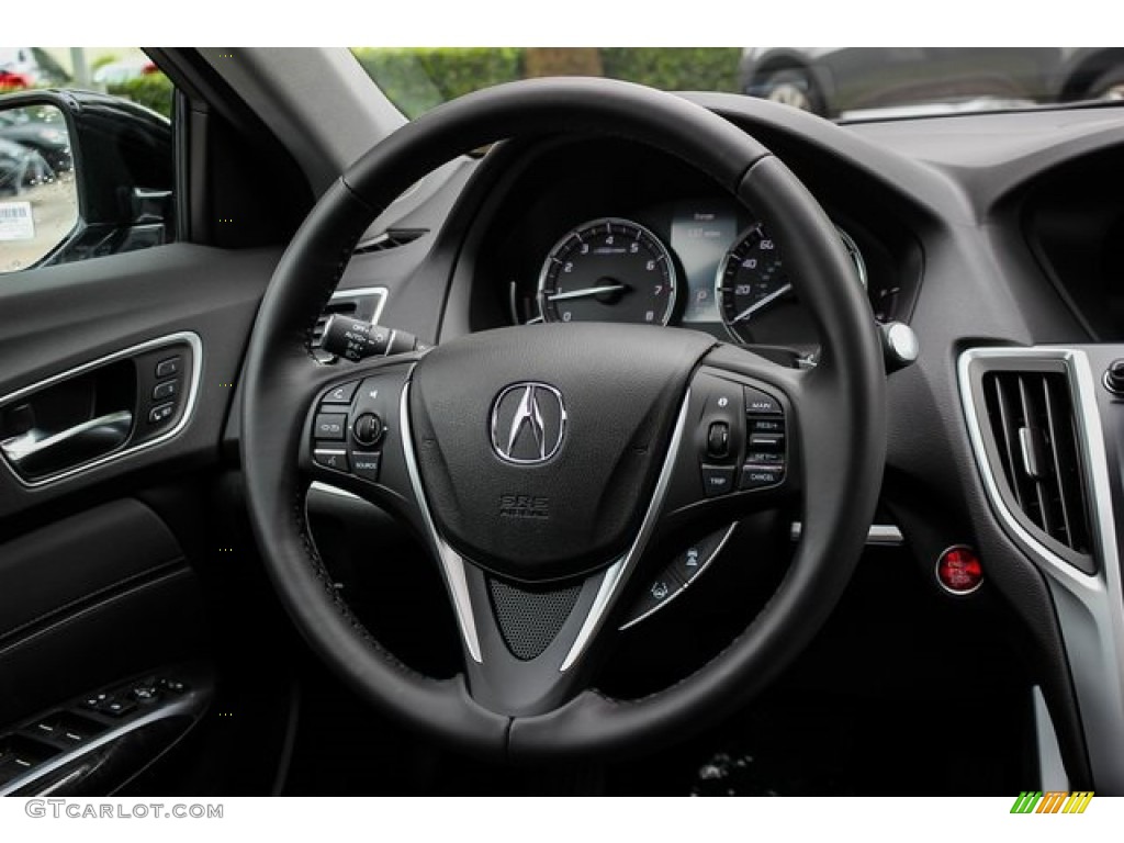 2020 Acura TLX Sedan Ebony Steering Wheel Photo #133349427