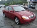 2008 Spicy Red Kia Spectra EX Sedan  photo #18