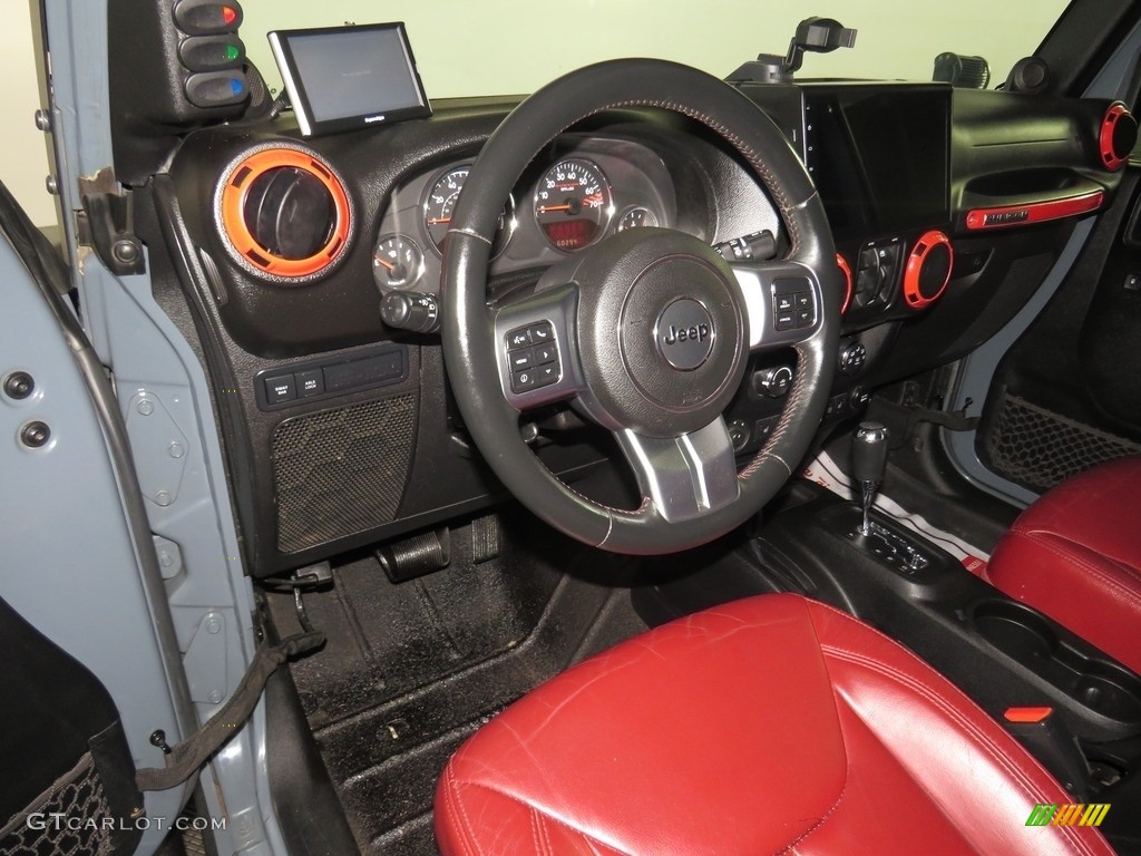 2013 Wrangler Unlimited Rubicon 4x4 - Anvil / Rubicon 10th Anniversary Edition Red/Black photo #21