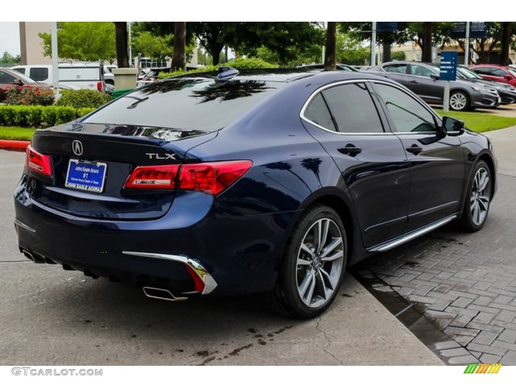 2019 TLX V6 Advance Sedan - Fathom Blue Pearl / Ebony photo #7