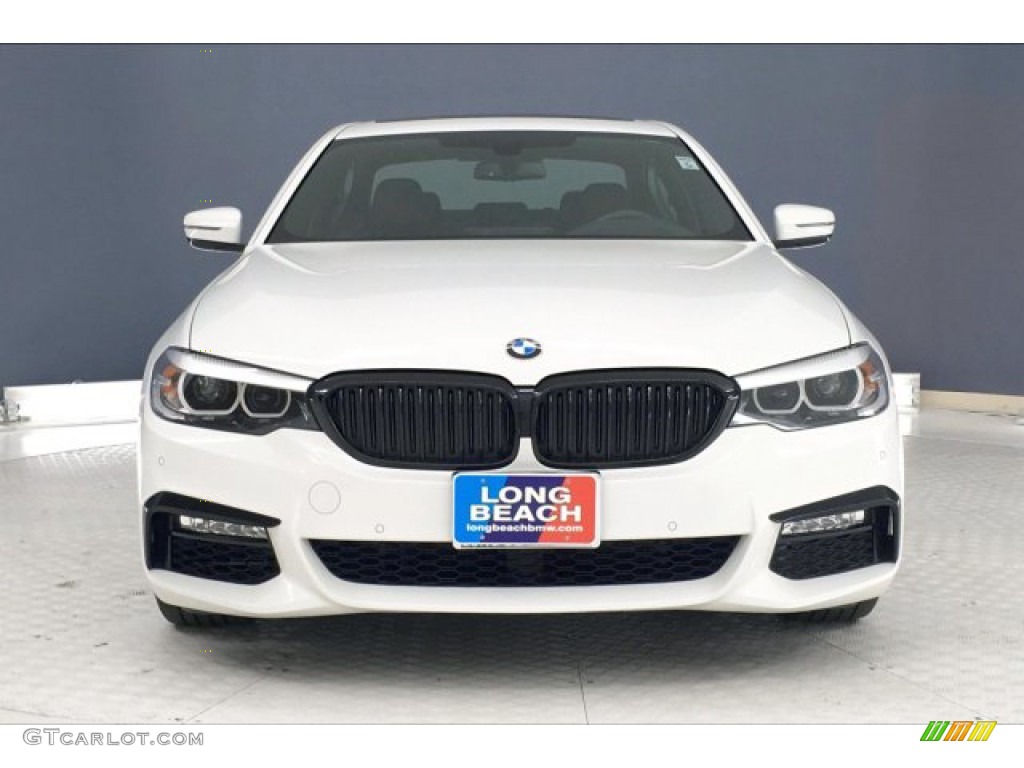 2018 5 Series 540i Sedan - Alpine White / Black photo #2