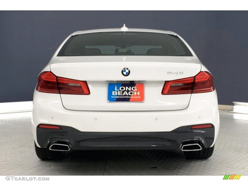 2018 5 Series 540i Sedan - Alpine White / Black photo #3