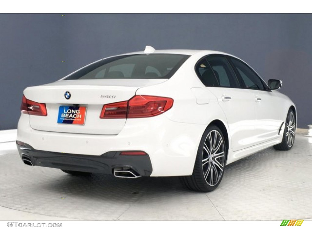 2018 5 Series 540i Sedan - Alpine White / Black photo #30