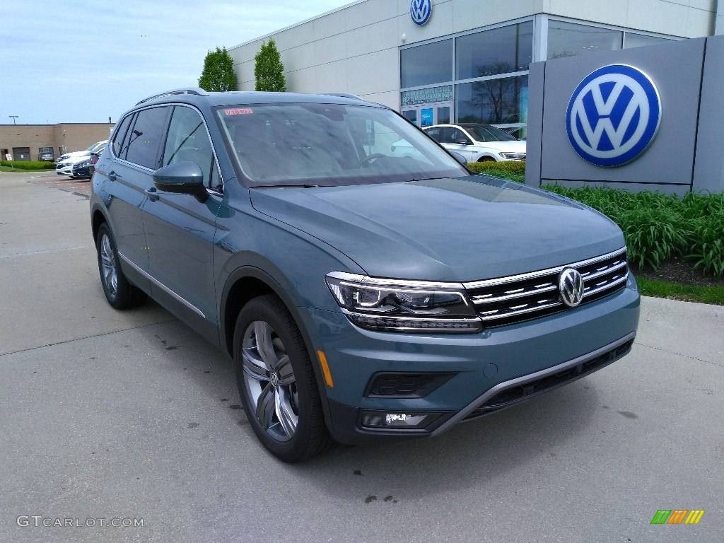 Stone Blue Metallic 2019 Volkswagen Tiguan SEL Premium 4MOTION Exterior Photo #133358120
