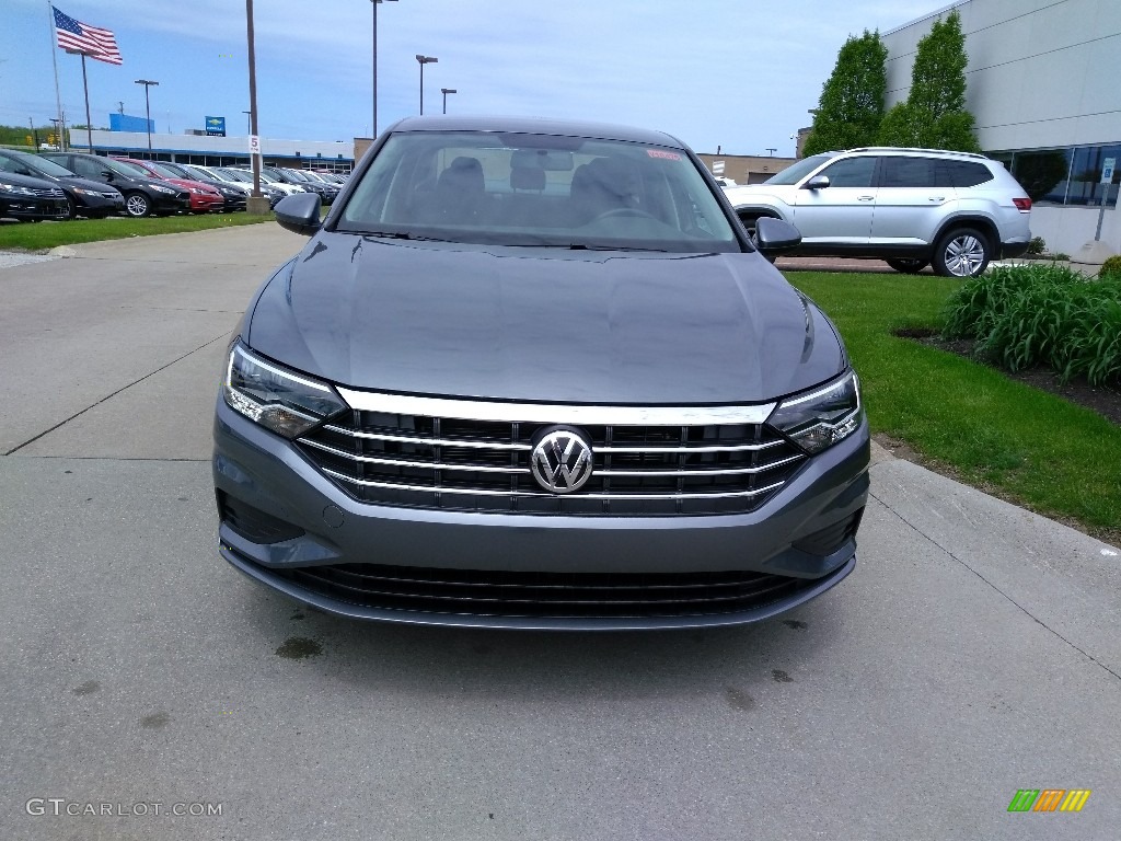 2019 Jetta S - Platinum Gray Metallic / Titan Black photo #2
