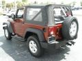 2008 Red Rock Crystal Pearl Jeep Wrangler X 4x4  photo #3