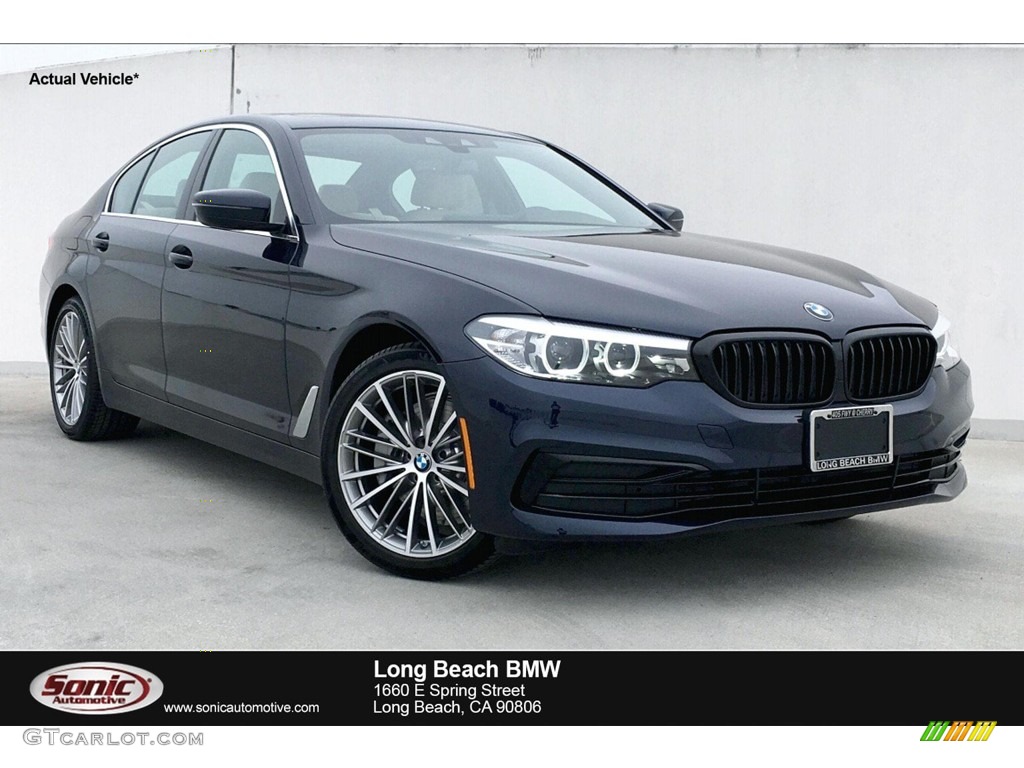 2019 5 Series 530i Sedan - Imperial Blue Metallic / Canberra Beige/Black photo #1