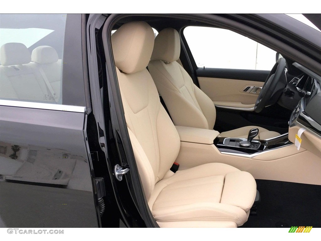 2019 3 Series 330i Sedan - Jet Black / Canberra Beige photo #2