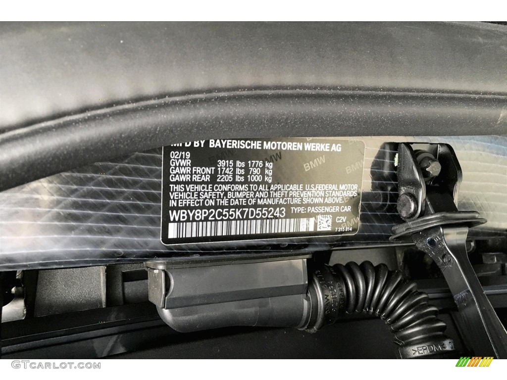 2019 BMW i3 Standard i3 Model Color Code Photos