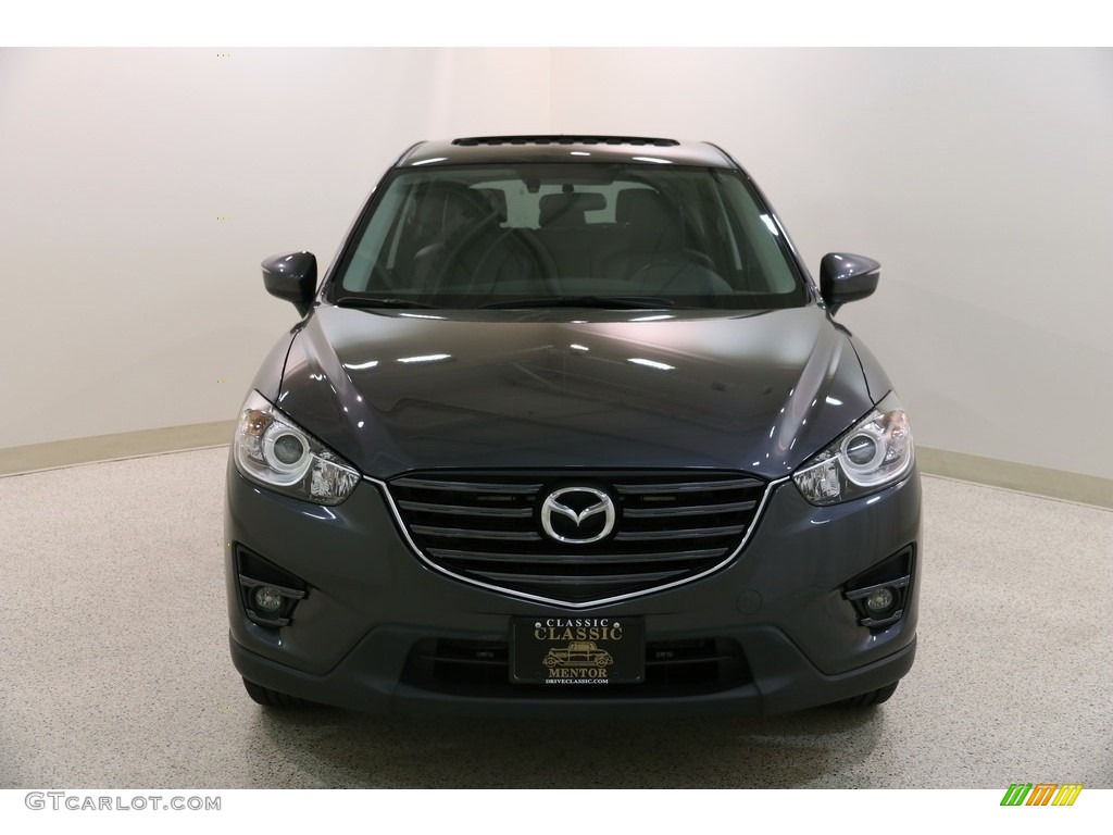 2016 CX-5 Grand Touring AWD - Meteor Gray Mica / Black photo #2