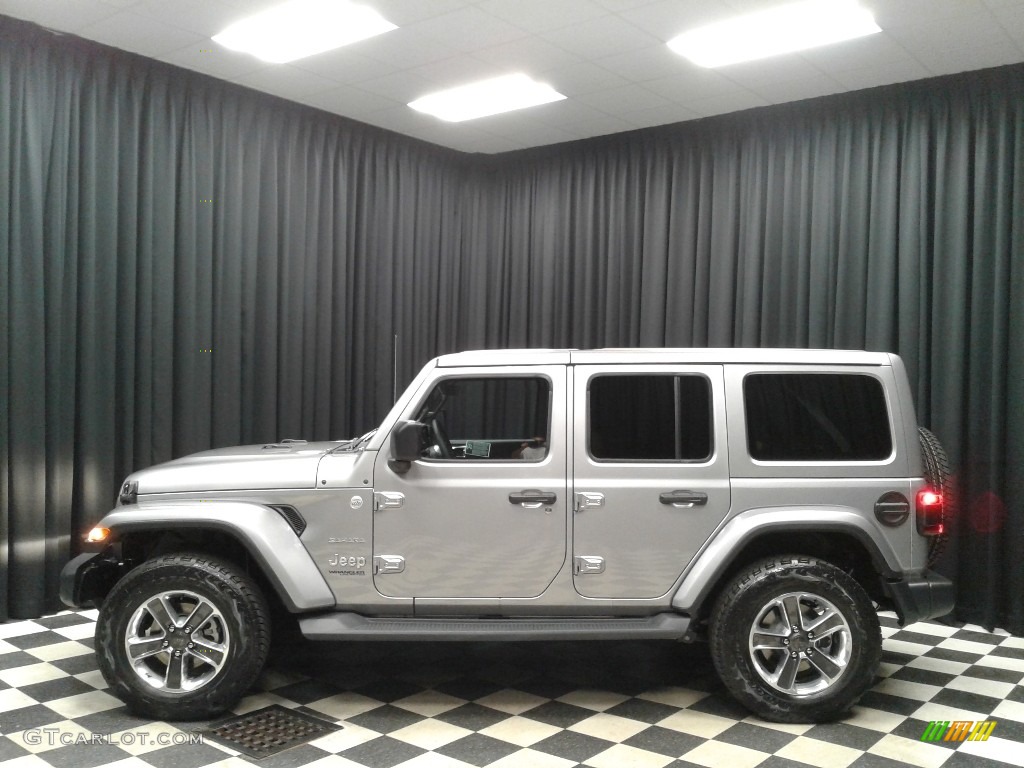 2019 Wrangler Unlimited Sahara 4x4 - Billet Silver Metallic / Black/Heritage Tan photo #1