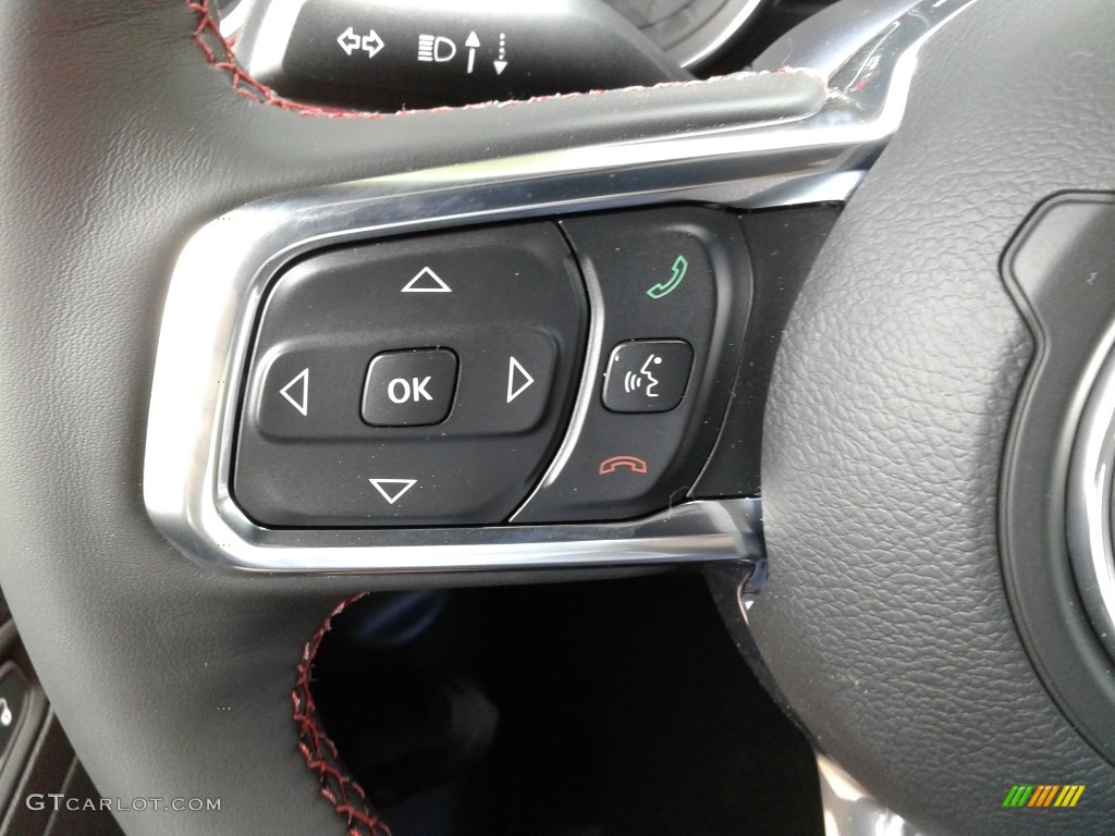 2020 Jeep Gladiator Rubicon 4x4 Black Steering Wheel Photo #133368785