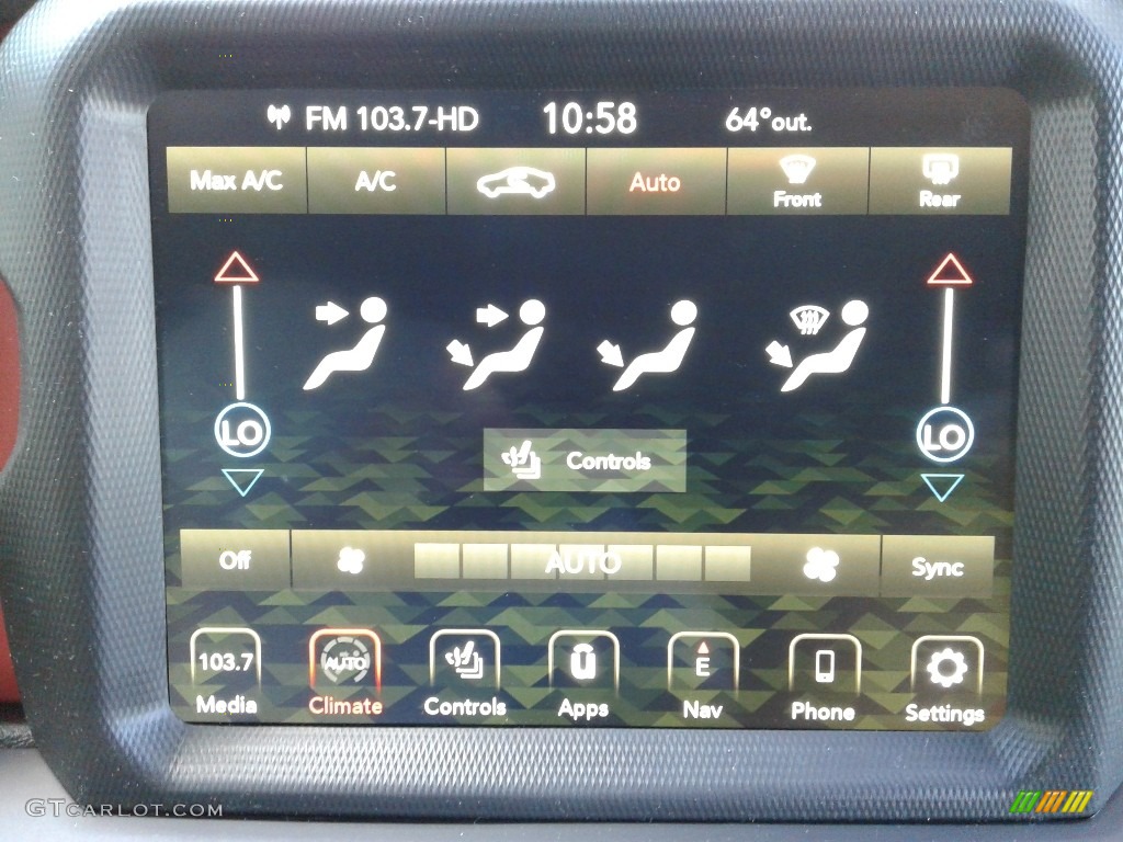 2020 Jeep Gladiator Rubicon 4x4 Controls Photo #133369019