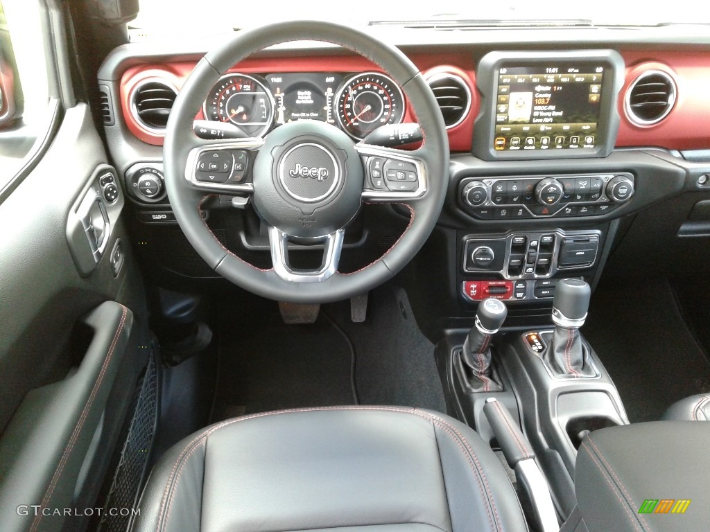 2020 Jeep Gladiator Rubicon 4x4 Black Dashboard Photo #133369304