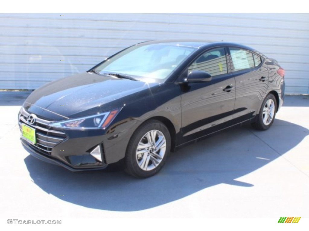 2019 Elantra SEL - Phantom Black / Black photo #4