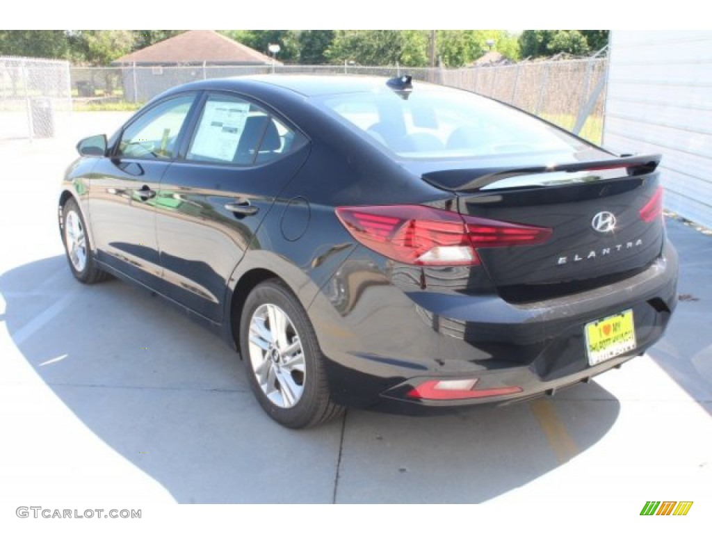 2019 Elantra SEL - Phantom Black / Black photo #6