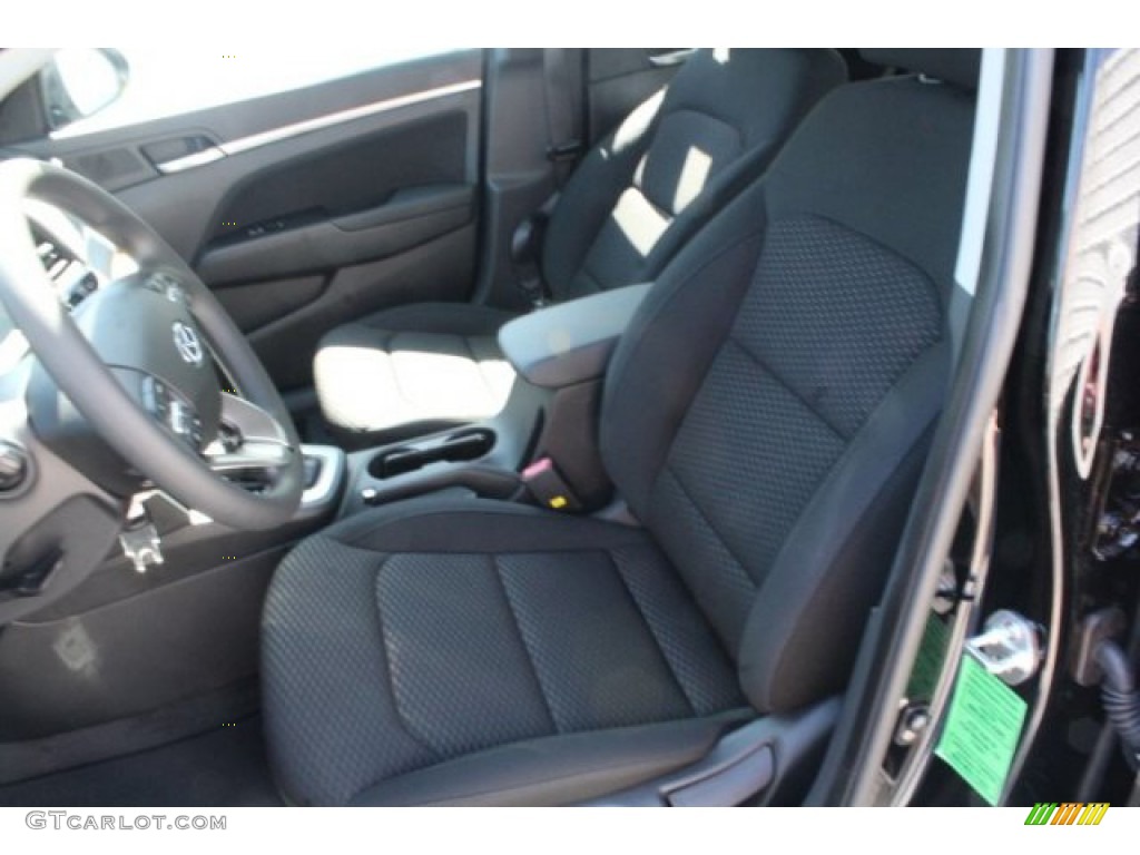 2019 Elantra SEL - Phantom Black / Black photo #10