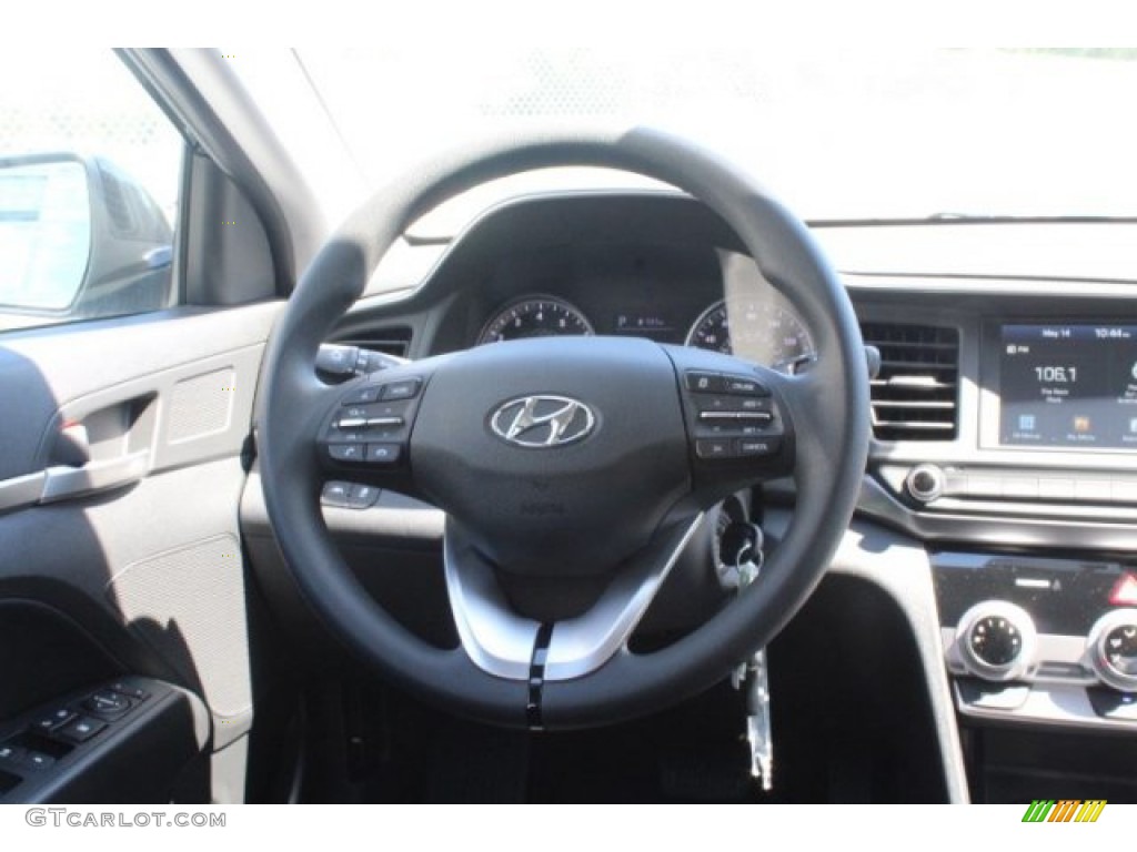 2019 Elantra SEL - Phantom Black / Black photo #19