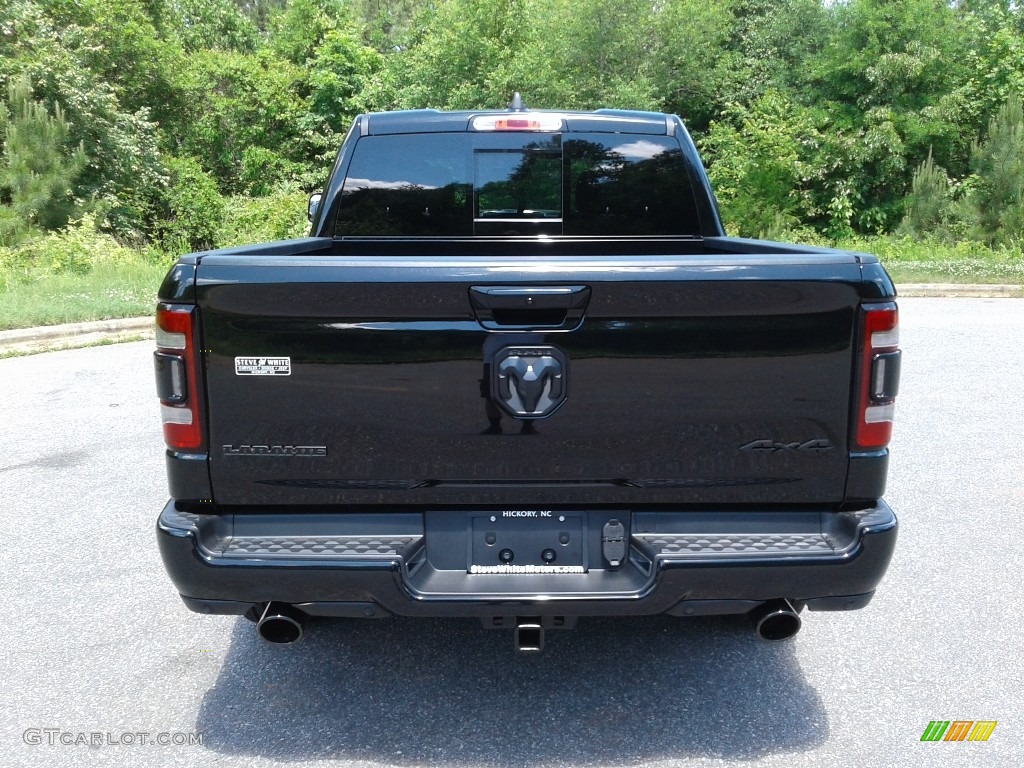 2019 1500 Laramie Crew Cab 4x4 - Diamond Black Crystal Pearl / Black photo #7