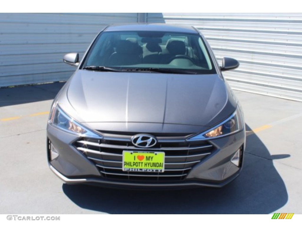 2019 Elantra SE - Machine Gray / Gray photo #3