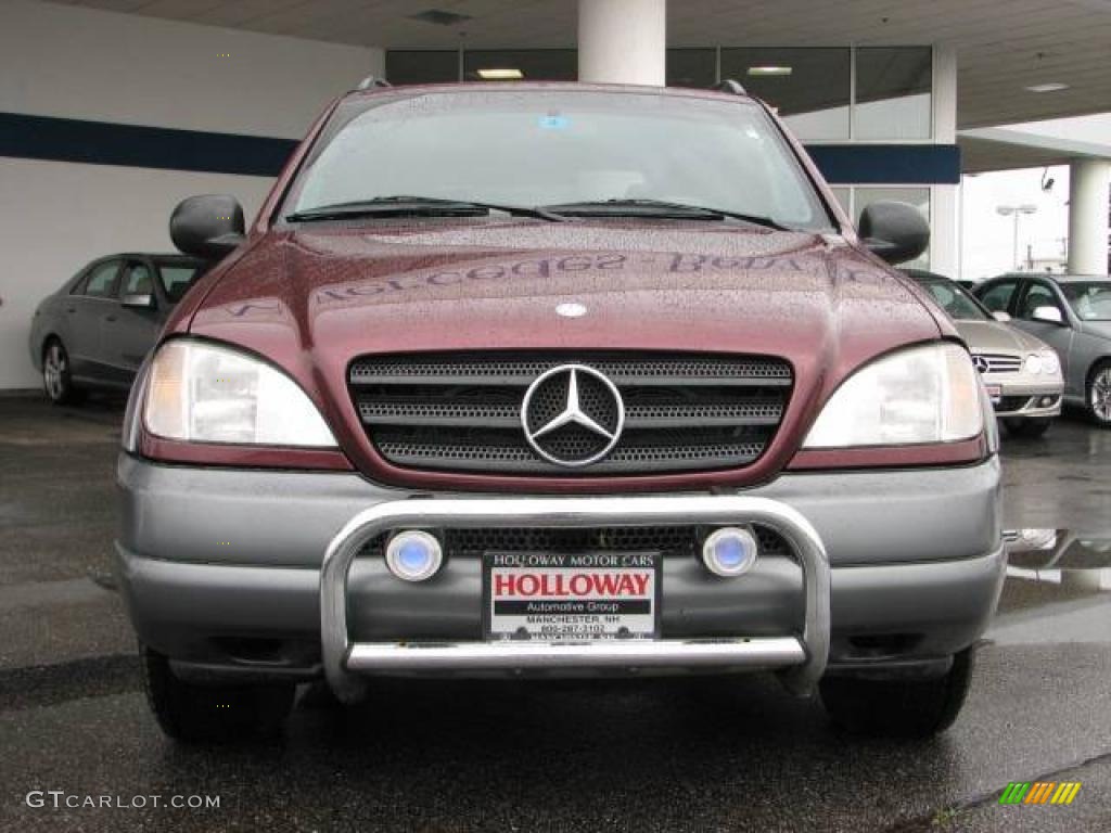 1998 ML 320 4Matic - Ruby Metallic / Grey photo #2