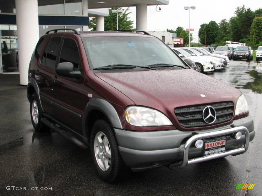 1998 ML 320 4Matic - Ruby Metallic / Grey photo #3