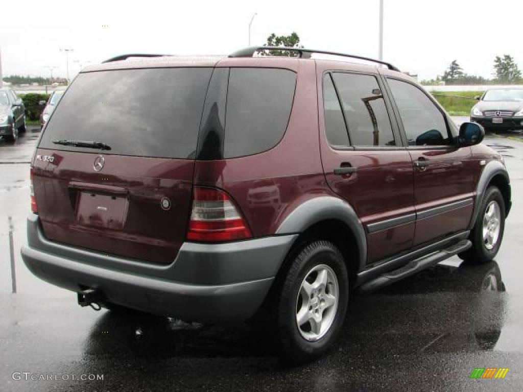 1998 ML 320 4Matic - Ruby Metallic / Grey photo #4