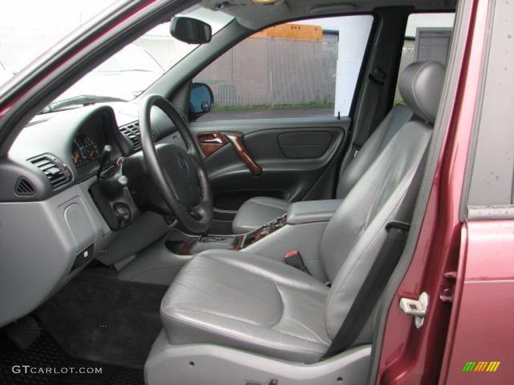 1998 ML 320 4Matic - Ruby Metallic / Grey photo #9