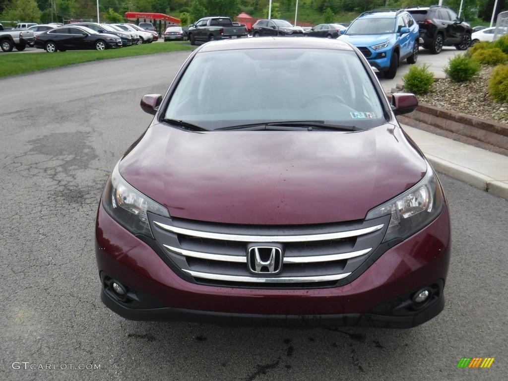 2013 CR-V EX AWD - Basque Red Pearl II / Gray photo #5