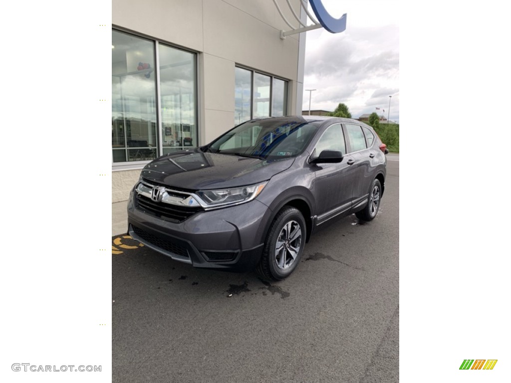 2019 CR-V LX AWD - Modern Steel Metallic / Black photo #2