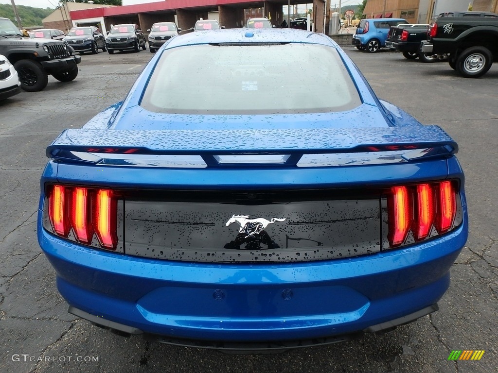 2019 Mustang EcoBoost Fastback - Velocity Blue / Ebony photo #3