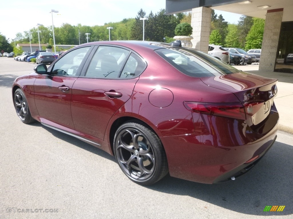 2019 Giulia Ti Sport AWD - Monza Red Metallic / Black photo #6