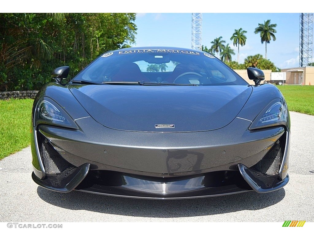 2017 570S Coupe - Storm Gray	 / Jet Black/Apex Red photo #21