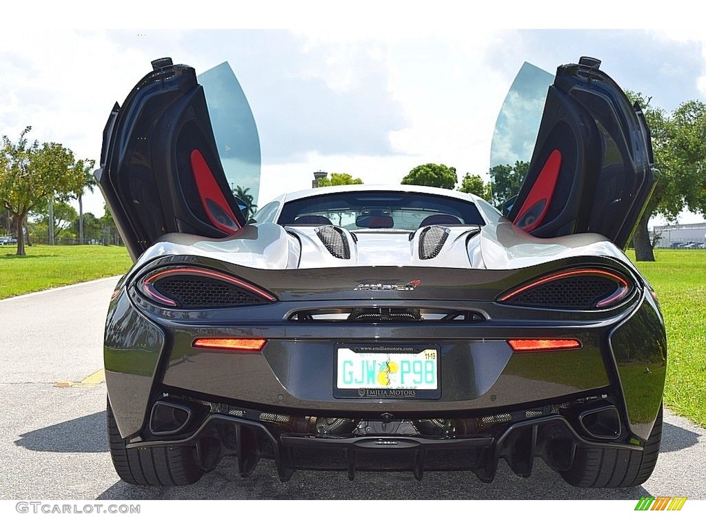 2017 570S Coupe - Storm Gray	 / Jet Black/Apex Red photo #22