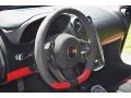 2017 McLaren 570S Jet Black/Apex Red Interior Steering Wheel Photo