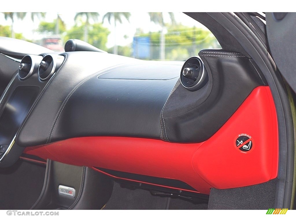 2017 McLaren 570S Coupe Jet Black/Apex Red Dashboard Photo #133379773