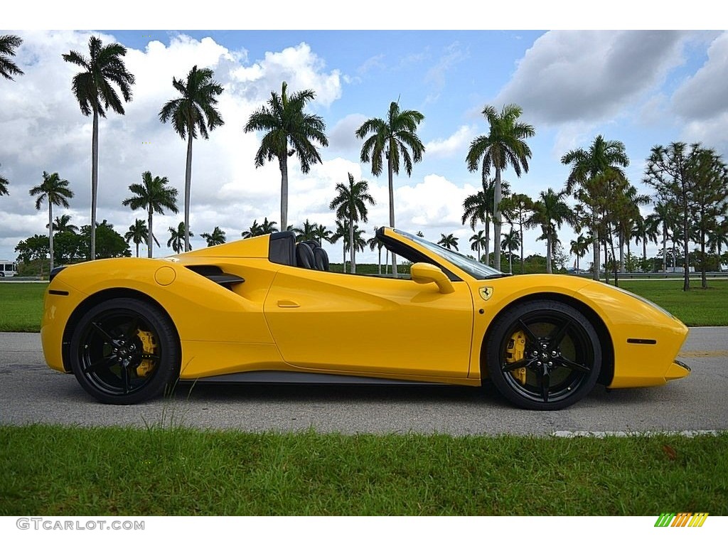 Giallo Modena (Yellow) 2017 Ferrari 488 Spider Standard 488 Spider Model Exterior Photo #133379893