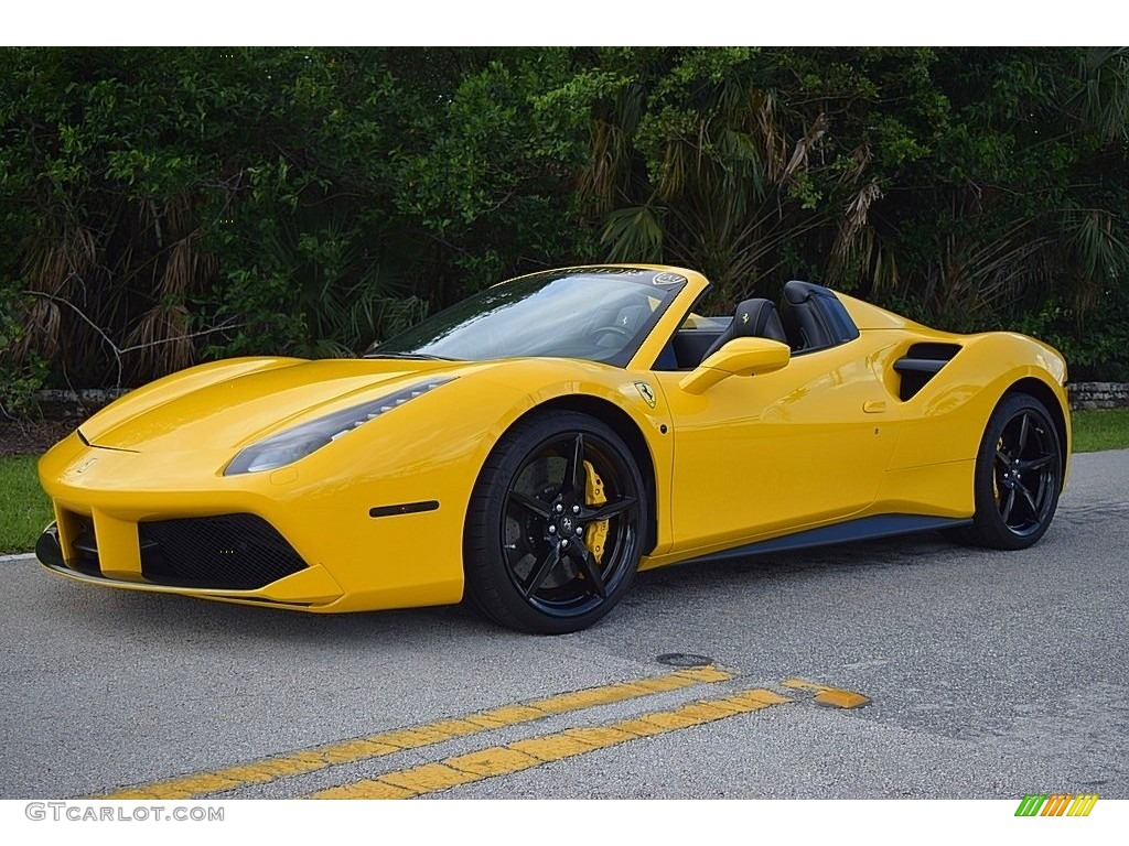 Giallo Modena (Yellow) 2017 Ferrari 488 Spider Standard 488 Spider Model Exterior Photo #133379908
