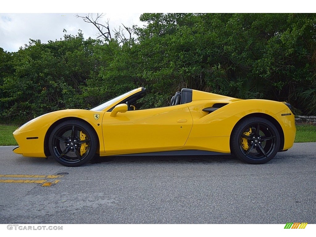 Giallo Modena (Yellow) 2017 Ferrari 488 Spider Standard 488 Spider Model Exterior Photo #133379971