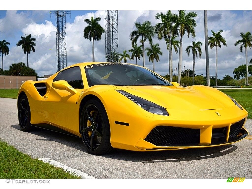 Giallo Modena (Yellow) 2017 Ferrari 488 Spider Standard 488 Spider Model Exterior Photo #133380013
