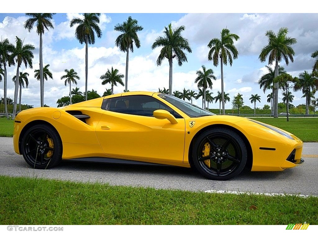 Giallo Modena (Yellow) 2017 Ferrari 488 Spider Standard 488 Spider Model Exterior Photo #133380028