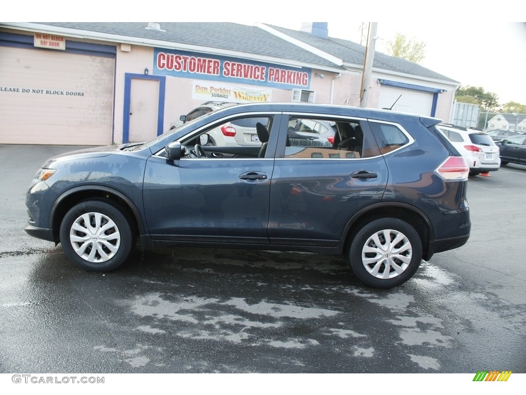 2016 Rogue S AWD - Arctic Blue Metallic / Charcoal photo #8