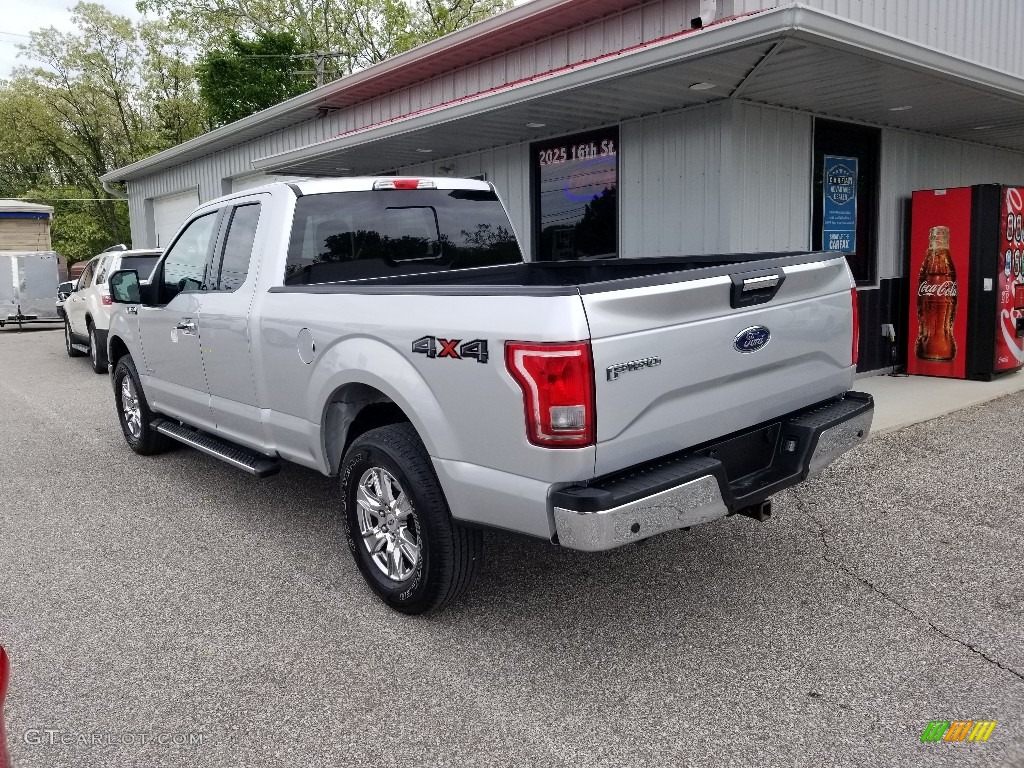 2017 F150 XLT SuperCab 4x4 - Ingot Silver / Earth Gray photo #3